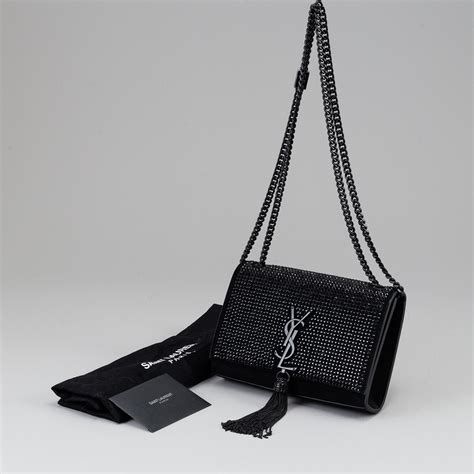 celebrity ysl classic monogram bag|saint laurent monogram shoulder bag.